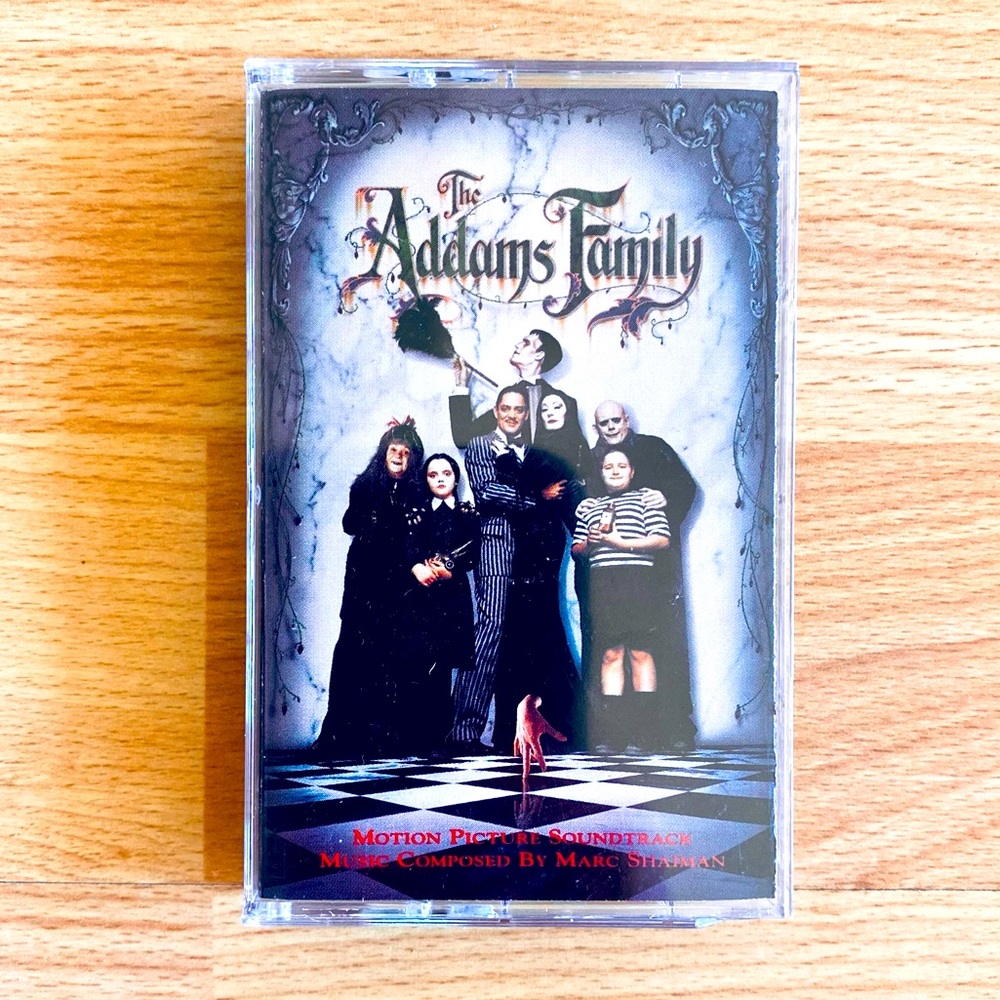 🕷THE ADDAMS FAMILY Soundtrack Audio Cassette Tape
